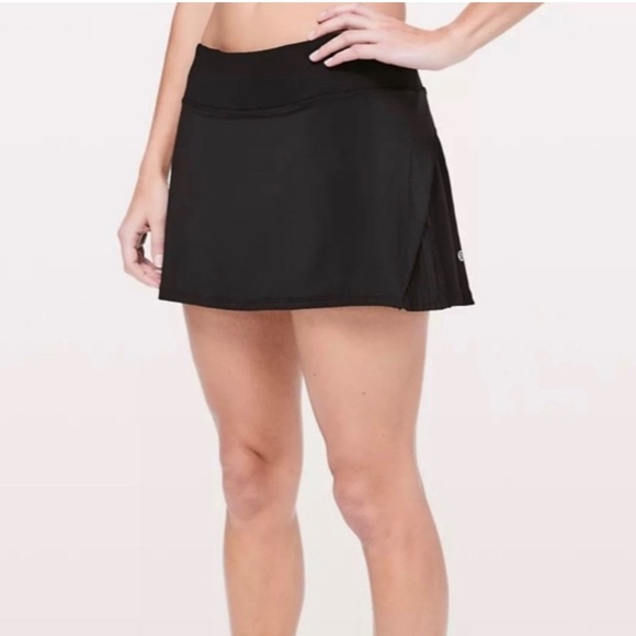 Lululemon Athletica Play Off The Pleats Tennis Skirt Size 4 Black - Picture 2 of 8